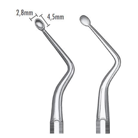 Exkochleační lžičky 2,8 mm