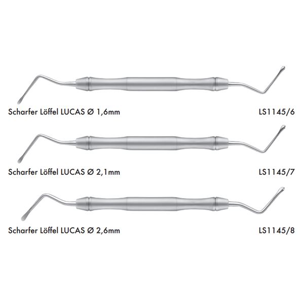 Exkochleační lžička LUCAS liquidsteel 
