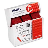 Artikulační papír Hanel 18x50mm, červený, 200µ 
