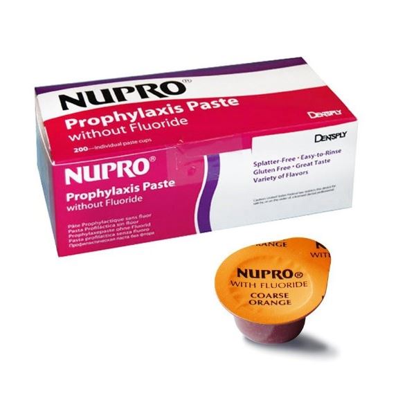 Nupro jemné orange s fluoridy 200x1,9g kalíšky