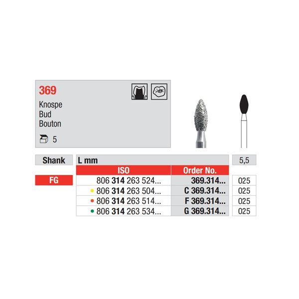 Diamant FG 369.025F (5ks/bal)