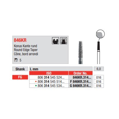 Diamant FG 846KR.016G (5ks/bal)