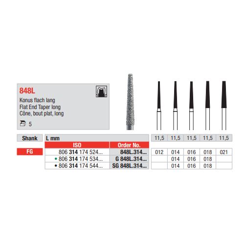 Diamant FG 848L.014G (5ks/bal)