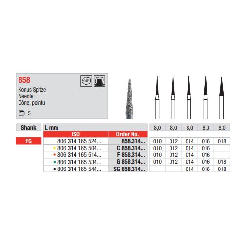 Diamant FG 858.012C (5ks/bal)