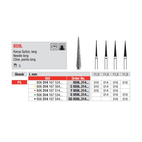 Diamant FG 859L.010 (5ks/bal)