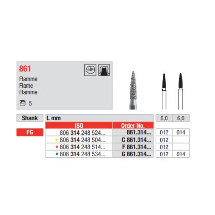 Diamant FG 861.012C (5ks/bal)