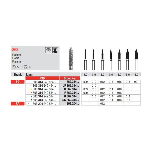 Diamant FG 862.009C (5ks/bal)