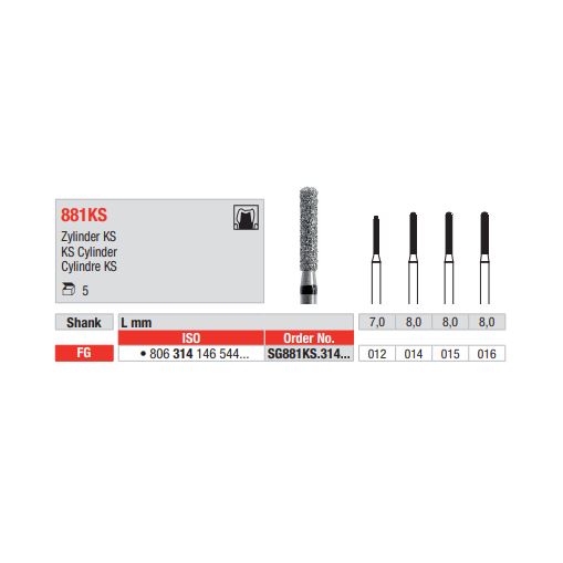 Diamant FG 881KS.015SG (5ks/bal)