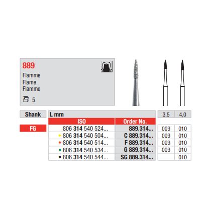 Diamant FG 889.010G (5ks/bal)