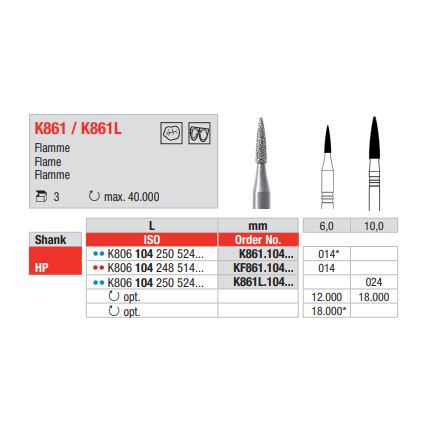 Diamant HP KF861.014 (3ks/bal)