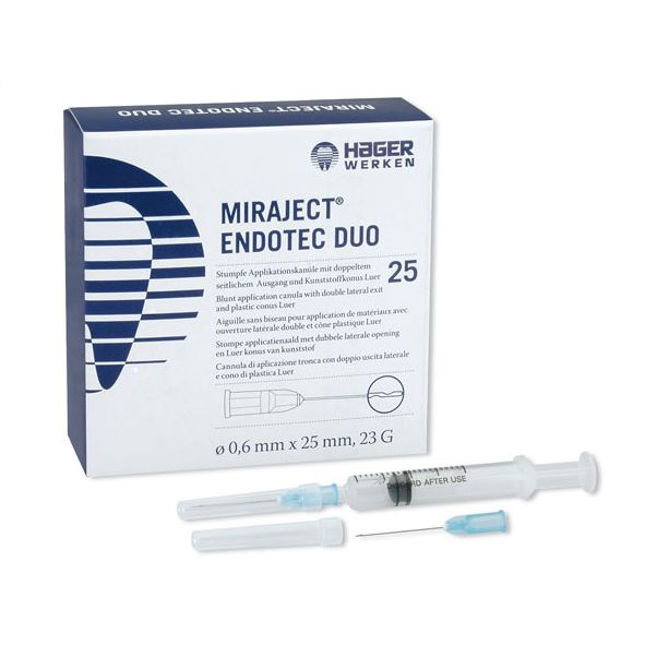 Miraject Endotec Duo, 23G průměr 0,60mm, modrá