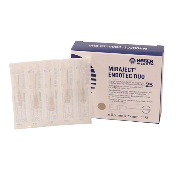 Miraject Endotec Duo, 27G průměr 0,40mm, šedá