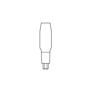 Abutment cylindrický rovný žlutý 4,1/10mm 1 ks