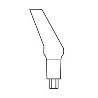Abutment nakloněný 25° žlutá 4,1/10 mm 1 ks