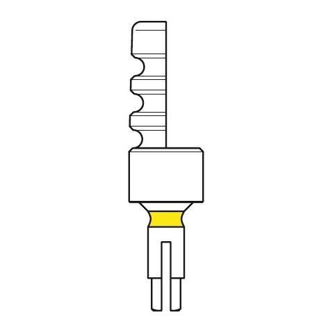 Váleček otiskovací úzký žlutý 4,1/gingiva 3 mm 1 ks