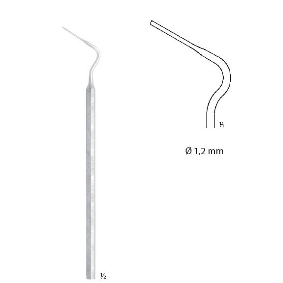 Cpátko jednostr.kořenové lomené; 1,2 mm; 16,0 cm