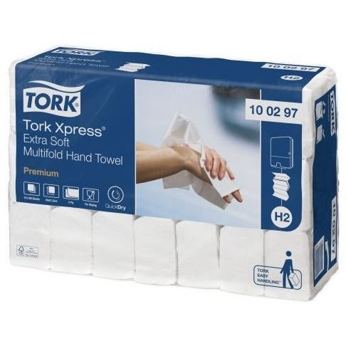 Ručníky papírové Tork PREMIUM H2 extra soft bílá 2100ks