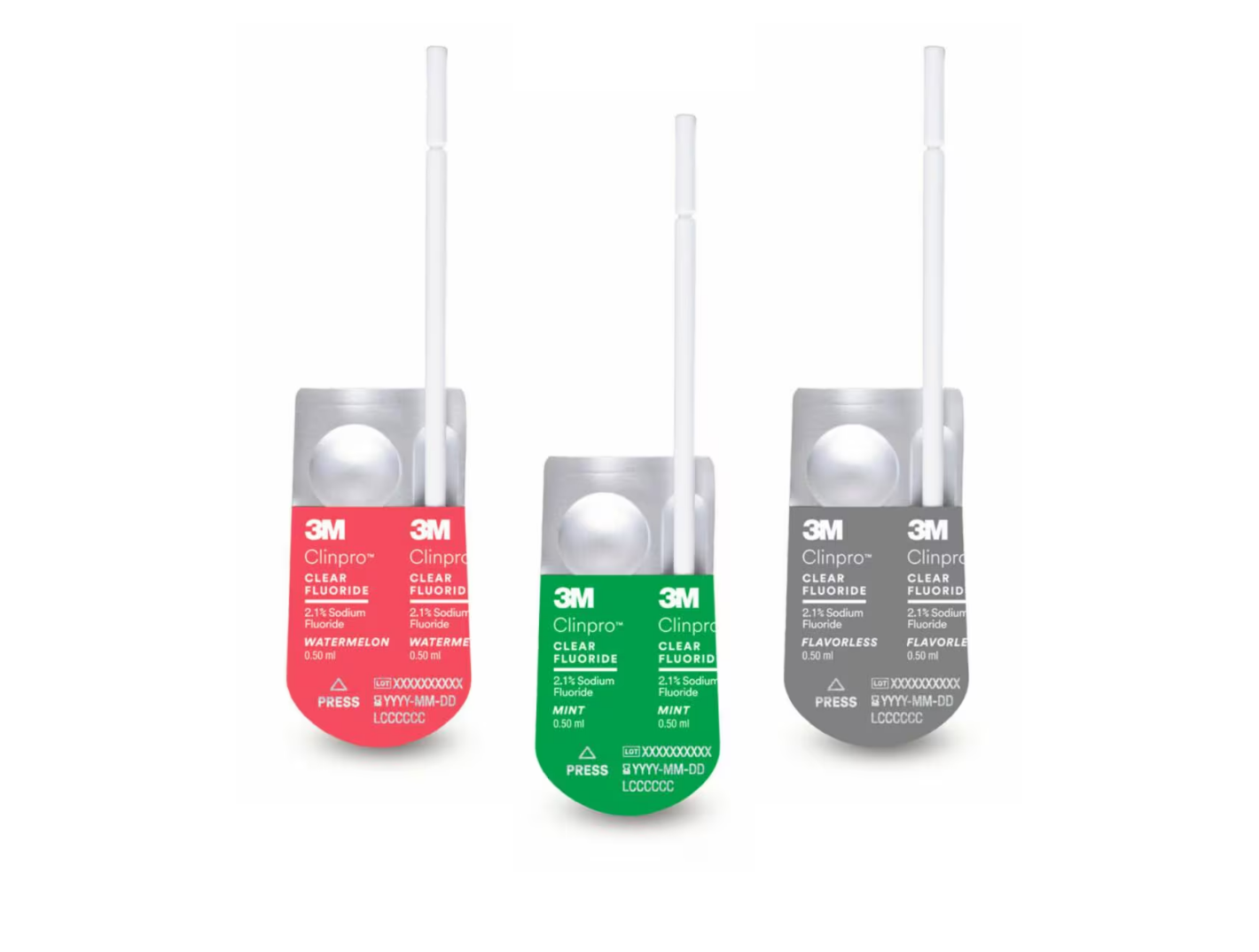 3M Clinpro Clear Fluoride treatment lízátka L-Pop